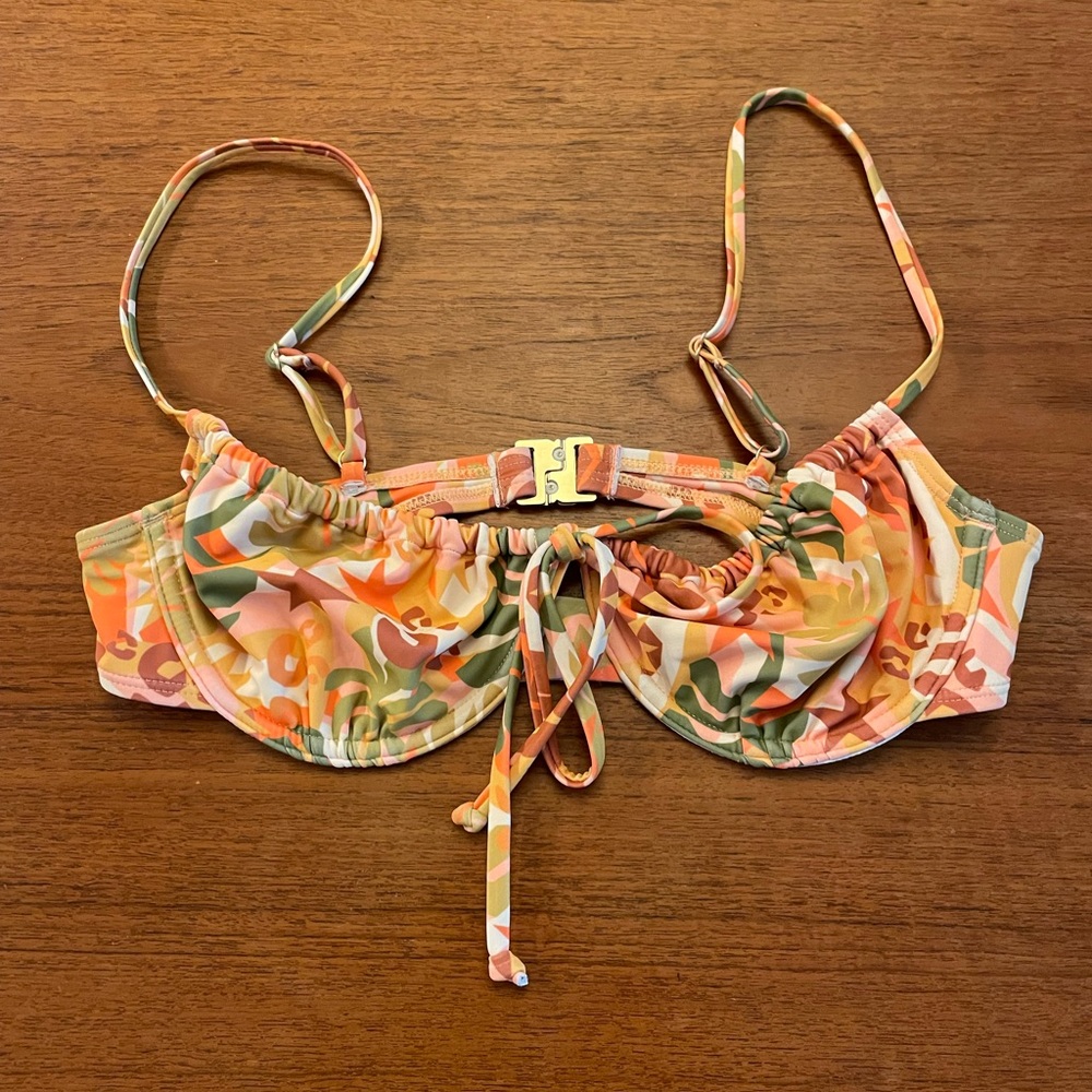 Kulani Kinis Lexi Hidalgo Collab Jungle Dreamer Yellow Bikini Set Top and Bottom - Picture 5 of 8